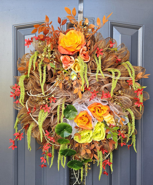Orange Romance wreath